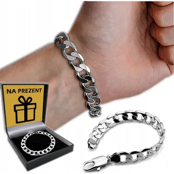 Náramek Náramek diamantovaný stříbrný pánský STŘÍBRO ryzost 925 Náramek 5mm/21cm