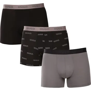 Boxerky 3PACK pánské boxerky HUGO vícebarevné (50549177 002) XL Možnost vrácení zboží ZDARMA do 120 dnů!