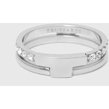 Prsten Prstýnek Trussardi TJAXC420 stříbrná SLV, vel. 12
