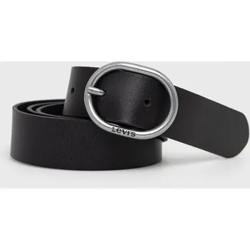Opasek Kožený pásek Levi's 37460.0092 černá 99X, vel. 70