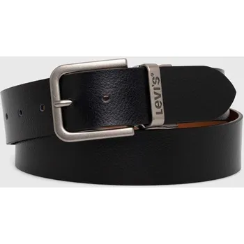 Opasek Oboustranný kožený pásek Levi's černá barva, D6605-0000 D6605.0000 99X, vel. 105