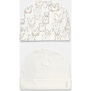 Čepice Dětská čepice United Colors of Benetton 2-pack 3DKAAA001.W.seasonal bílá 00A, vel. 62