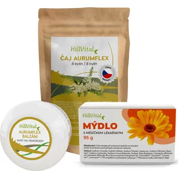Doplněk stravy HillVital Antihemoroidní balíček s čajem