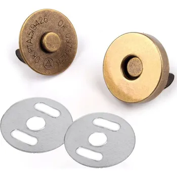 Pro Háčkování Magnetické zapínání kulaté 18 mm, staromosaz