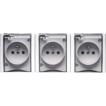 Elektrická zásuvka Hermetická Elektrická Zásuvka Polmark bílá