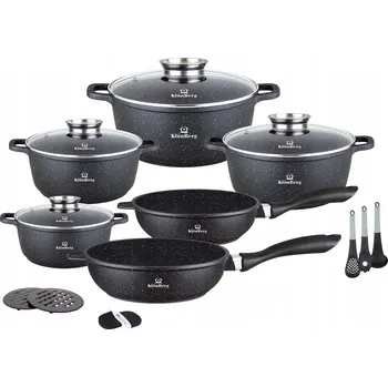 Sada nádobí Sada hrnců KLONBERG Premium z hliníku 17 ks