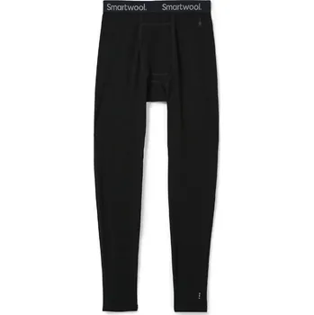 Pánské termoprádlo Pánské funkční legíny Smartwool BASE LAYER BOTTOM MEN, černé, velikost M