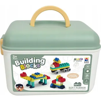 ostatní stavebnice Dětské měkké 80 dílů Mega kreativní stavební Stavebnice