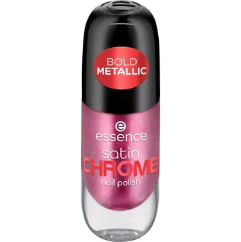 Přípravek na nehty Essence Satin Chrome 03 Meta Maroon 8 ml lak na nehty