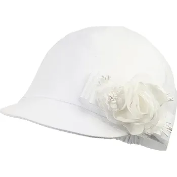 Kojenecká čepice Dětská bavlněná kšiltovka Jamiks SIRI SIRI.or.Nak.gl.JLH084.G bílá 00X, vel. 50