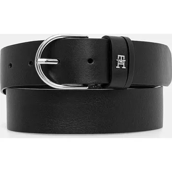 Opasek Kožený pásek Tommy Hilfiger AW0AW16837 černá 99A, vel. 75