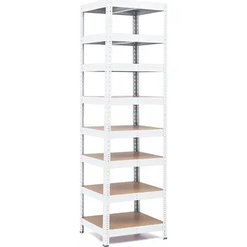 regál Policový regál Trestles RH 2200x600x450, nosnost 2000 kg, 8 polic Barva: bílá