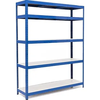 regál Policový regál Trestles RH 2000x1200x600, nosnost 1750 kg, 5 polic bílých Barva: modrá