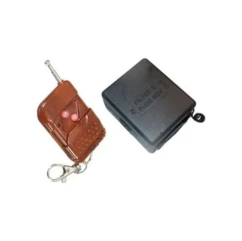 Zabezpečovací technika Dálkové ovládání - přijímač + vysílač 433MHz 2 kanálový, napájení 24V