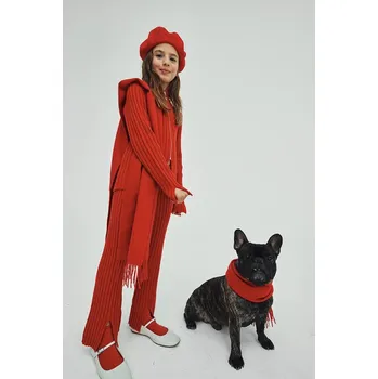 Čepice Dětský vlněný baret MAX&Co. MAXF9F HAT MX0245 červená 33X, vel. 54