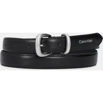 Opasek Kožený pásek Calvin Klein dámský, černá barva, LV04K7012G 99X, vel. 85
