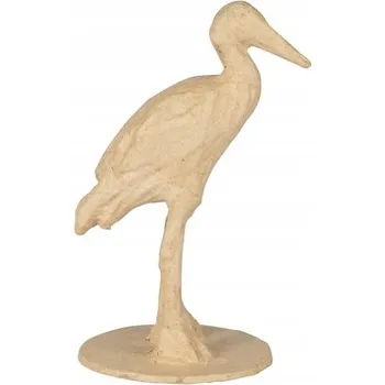 Obraz Decoupage Fajne DEKORACJE PRO RUKODĚLNÉ AKTIVITY - Čáp z papírové hmoty 15x10