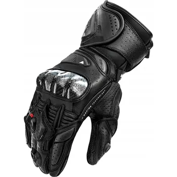 Moto rukavice Dlouhé kožené motocyklové rukavice Shima RS-3 Pánské Černé XL