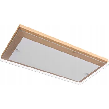 Nástěnné svítidlo Dřevěné dubové nástěnné svítidlo BRITOP Lighting Incl1xLED 24W Transparentní Sklo