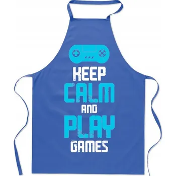 Kuchyňská zástěra Kuchyňská zástěra Keep Calm And Play Game – Zástěra pro hráče