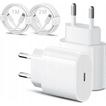 2X 20W NABÍJEČKA USB-C S KABELEM LIGHTNING, KOMPATIBILNÍ S APPLE