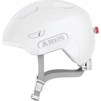 Cyklistická přilba Dětská cyklistická helma ABUS SMILEY ACE LED 3.0 M 50-55 Pure white