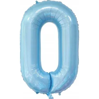 Balónek Fóliový Balónek Číslice "0" Modrý (100 cm)