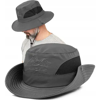 Klobouk Pako Jeans bucket klobouk šedý, univerzální velikost