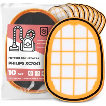 Filtr do vysavače 10x FILTR do VYSAVAČE Philips XC7041 Vzduchový Pěnový Silný FILTRY EM-W