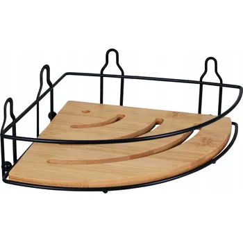 Drátěná police Rohová polička do koupelny Bisk Umbra 08165 19,5x19,5x7 cm