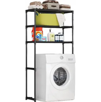 Koupelnový nábytek POLICE NAD PRAČKU STOJAN DO KOUPELNY PRÁDELNY ČERNÁ