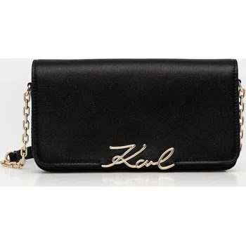 Kabelka Kožená kabelka Karl Lagerfeld K/SIGNATURE B1W32037 černá 99X, vel. ONE SIZE