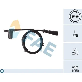 Přislušenství brzdového systému Snímač, počet otáček kol FAE 78006