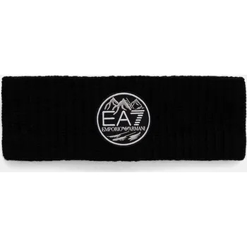 Čelenka Čelenka s přídavkem vlny EA7 Emporio Armani černá barva, AF18020.7X000315 99X, vel. S