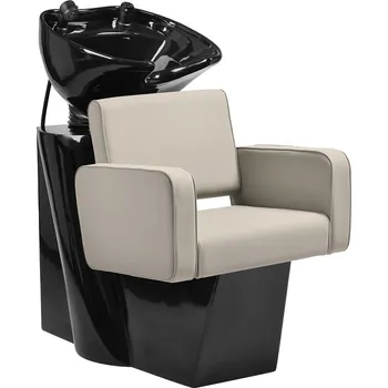 Kadeřnické křeslo Gabbiano myčka vlasů Bilbao šedohnědá