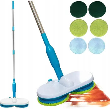 mop Elektrický mop, akumulátorový mop na podlahu, rotační čisticí mop