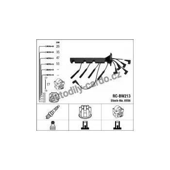 Zapalovací kabel Sada kabelů pro zapalování NGK RC-BW213 - BMW