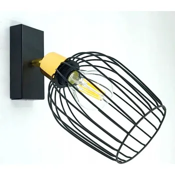 Nástěnné svítidlo Nástěnné/stropní svítidlo Salazi 1xE27 bílé+zlaté drátěné stínidlo LED