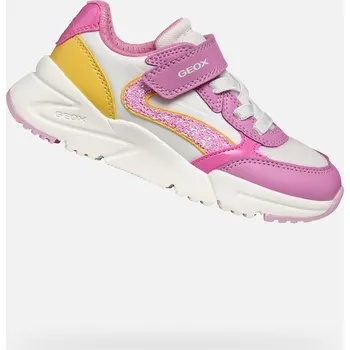 Dívčí tenisky Růžové dívčí tenisky Geox Loftus - Holky GEOX bílá | žlutá | růžová | fuchsiová | vícebarevná 3464242
