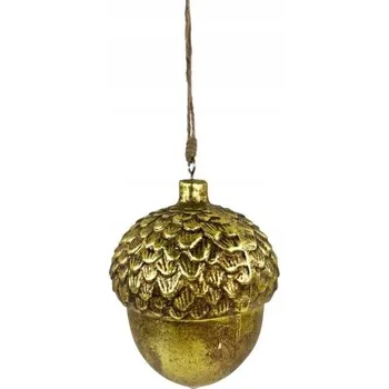Vánoční dekorace Vánoční přívěsek vánoční koule – žalud 17 cm