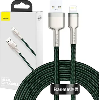 Datový kabel Kabel Baseus USB - Apple Lightning 2 m zelený