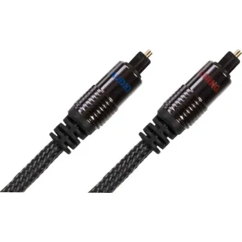 Síťový kabel Audio Tuning Digital Optic - Toslink 5 m Černá Hi-Fi Optický kabel