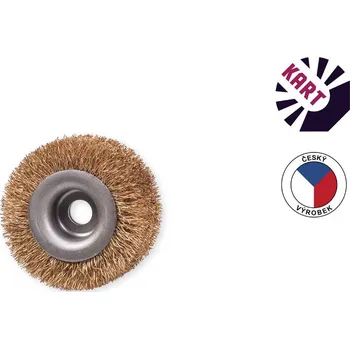 Brusný kartáč KART Kotoučový kartáč ø 50 mm - bronz
