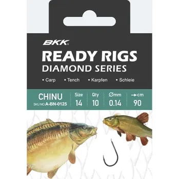 Rybářský háček Návazec BKK Ready Rig Diamond Chinu BN 10ks - 2