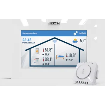 Termostat TECH EU-2801 WiFi-WH - Izbový regulátor s komunikáciou OpenTherm + WiFi biely