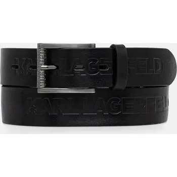 Opasek Kožený pásek Karl Lagerfeld pánský, černá barva, 554448.815300 99X, vel. 95