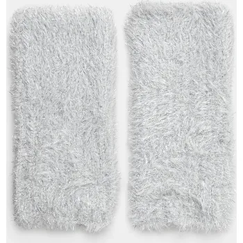 Rukavice Rukavice United Colors of Benetton dámské, stříbrná barva, 6FYPDG00B SLV, vel. L