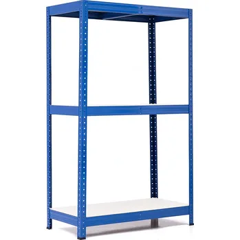 regál Policový regál Trestles RH 1200x800x450, nosnost 1050 kg, 3 police bílé Barva: modrá