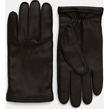 Rukavice Kožené rukavice BOSS Kranton-ME pánské, hnědá barva, 50526680 89X, vel. XL