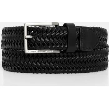 Opasek Kožený pásek Tommy Hilfiger AM0AM13920 černá 99X, vel. 80